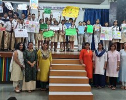 The Childrens Movement for Civic Awareness launch assembly conducted by std VIII students